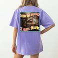 Ironic Raccoon Meme Women's T-Shirt - Comfort Colors & Quirky Vibe Violet