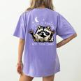 It's Called Trash Can Not Trash Cannot Funny Racoon Women's Comfort Colors T-Shirt Back Print Violet