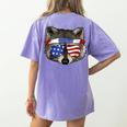 Patriotic Raccoon Women's Comfort T-Shirt - July 4th Style Violet