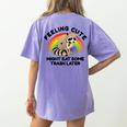 Pocket Raccoon Comfort Colors Women's T-Shirt - Cute Forest Critter Design Violet