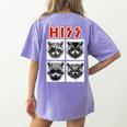 Raccoon Band Concert Tee - Women's Back Print | Comfort Colors Violet