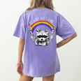 Raccoon Be Gay Do Crime | Rainbow LGBTQ Pride Women's T-Shirt Violet