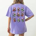Raccoon Christmas Pajama T-Shirt - Back Print - Cozy Women's Tee Violet