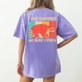 Raccoon Lover Introvert Unisex T-Shirt - Cozy Back Print Violet