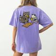 Raccoon & Opossum Pizza Party | Unisex T-Shirt for Animal Lovers Violet