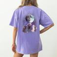 Rats Howling at Moon Women's T-Shirt | Comfort Colors Back Print Violet