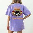 Save The Raccoons Women's Comfort T-Shirt - Fun Back Print Violet