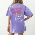 Strawberry Jams Women's Comfort Colors T-Shirt - Fun Raccoon Design Violet