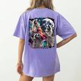Three Raccoon Moon Cursed Meme Women's T-Shirt – Comfort Colors Violet