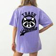 Trash Panda Raccoon Women's T-Shirt - Eco Meme Back Print Violet