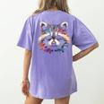 Watercolor Raccoon | Women's T-Shirt - Modern & Artistic Back Print Violet