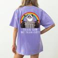 Women's Raccoon 'Trash Panda' Comfort T-Shirt - Fun & Cozy Violet