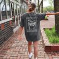 In My Feral Era Women's T-Shirt – Moonlit Raccoon Back Print Pepper