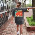 Raccoon Lover Introvert Unisex T-Shirt - Cozy Back Print Pepper