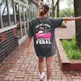 Raccoon Lover Women's Comfort Tee - Introvert Friendly Back Print Pepper