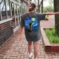 Raccoon Lover Women's T-Shirt - Starry Night Art Back Print Pepper