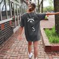 Raccoon Trash Panda | Women's Comfort Colors T-Shirt - Cartoon Back Print Pepper