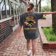 Save The Raccoons Women's Comfort T-Shirt - Fun Back Print Pepper