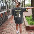 Team Trash Opossum Raccoon Rat Animals Garbage Gang Short Sleeve Women's Comfort Colors T-Shirt Back Print Pepper