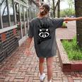 Trash Panda Raccoon Women's T-Shirt - Eco Meme Back Print Pepper
