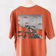 Alien UFO Raccoon Women's T-Shirt - Comfort Colors Back Print Yam