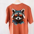 Cool Raccoon Women's T-Shirt | Comfy Back Print Design Yam