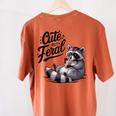 Feral Panda Raccoon Women's Comfort Tee - Cute Back Print Apparel Yam