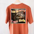 Ironic Raccoon Meme Women's T-Shirt - Comfort Colors & Quirky Vibe Yam