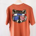 Patriotic Raccoon Women's Comfort T-Shirt - July 4th Style Yam