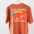 Raccoon Lover Introvert Unisex T-Shirt - Cozy Back Print Yam