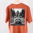 Raccoon & Sasquatch Selfie Women's T-Shirt - Fun Back Print Yam
