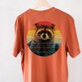 Raccoon-Themed Comfort Colors Women's T-Shirt | Unique Back Print Yam