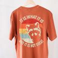 Raccoon Vintage Comfort Women's Tee - Fun Back Print Yam