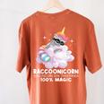 Raccoonicorn Raccoon Lover Women's T-Shirt – Fun Back Print Yam