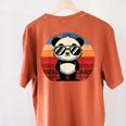 Retro Panda Pool Party T-Shirt - Women's Back Print Comfort Yam