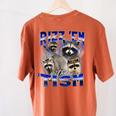 Rizz Em with Tism Raccoon Meme Women's T-Shirt - Fun Back Print Yam