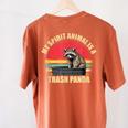 Trash Panda Raccoon Women's T-Shirt - Fun Back Print | Animal Lovers Yam