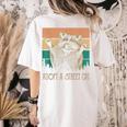 Adopt A Street Cat T-Shirt - Artsy Animal Back Print for Women Ivory
