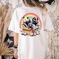 Adopt A Street Cat T-Shirt | Vintage Raccoon & Skunk Women's Top Ivory