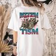 Autism Awareness Raccoon T-Shirt | Women's Comfort Colors | Fun Back Print Ivory