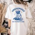 Cowboy Raccoon Meme T-Shirt for Women - Fun Graphic Tee Ivory