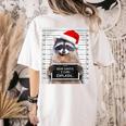 Dear Santa Raccoon Tee - Festive Humor Women's Comfort Shirt Ivory
