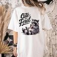Feral Panda Raccoon Women's Comfort Tee - Cute Back Print Apparel Ivory