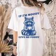 Moody Raccoon Women's T-Shirt - Fun Meme Design | Trash Panda Ivory