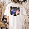 Patriotic Raccoon Women's Comfort T-Shirt - July 4th Style Ivory