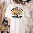 Pocket Raccoon Comfort Colors Women's T-Shirt - Cute Forest Critter Design Ivory
