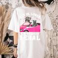 Raccoon Lover Women's Comfort Tee - Introvert Friendly Back Print Ivory