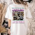 Raccoon Meme Women's T-Shirt - Humor & Comfort for Every Day Ivory