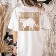Raccoon Periodic Table Women's T-Shirt - Fun Chemistry Gift Ivory