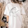 Racoon Playing Guitar With Moon Raccoon Meme Guitarist Women's Comfort Colors T-Shirt Back Print Ivory